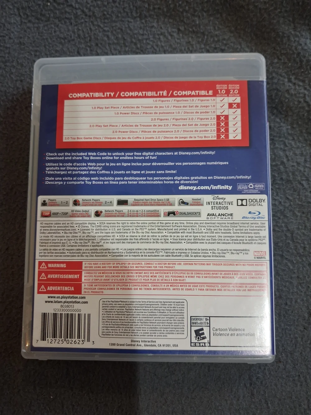 Disney Infinity 2.0 Edition PS3 Video Game - Blue
